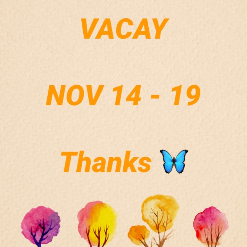 ON VACATION :) Thanks for you patience♥️